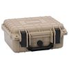 vidaXL Harde bagagekoffer met opslag Zand 27 x 24,5 x 12,5 cm