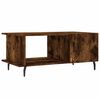 vidaXL Salontafel 90x50x40 cm bewerkt hout gerookt eikenkleurig