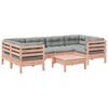 vidaXL 7-delige Loungeset met kussens massief douglas vurenhout