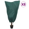 vidaXL Plantenhoezen met trekkoord 8 st 70 g/m² 0,8x1,2 m