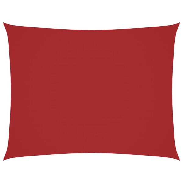 vidaXL Zonnescherm rechthoekig 4x6 m oxford stof rood