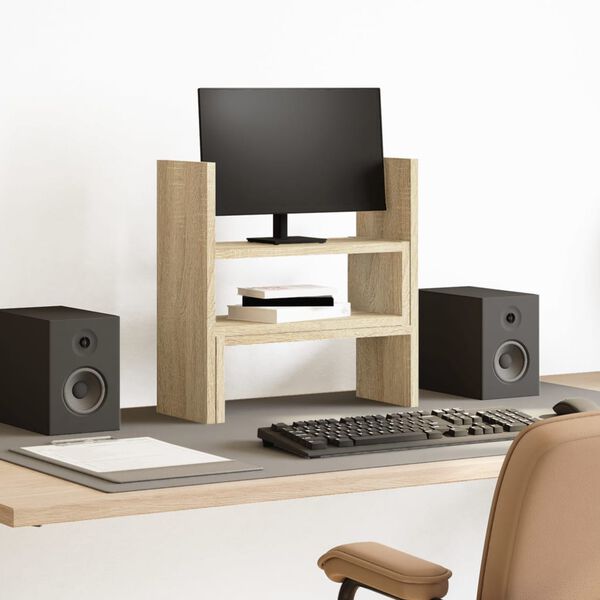 vidaXL Bureau organiser 40x17x41 cm bewerkt hout sonoma eikenkleurig