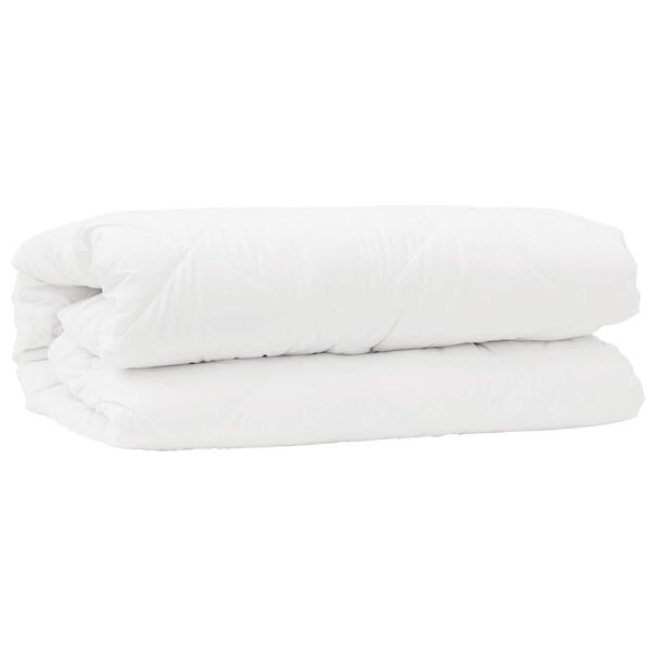 vidaXL Dekbed Set met kussen 2 pcs Wit Microfibre