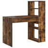 vidaXL Bureau Gerookt eiken Bewerkt hout 113 x 54 x 120 cm