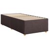 vidaXL Boxspring met matras stof donkerbruin 90x190 cm
