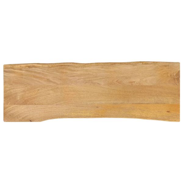 vidaXL Tafelblad met natuurlijke rand 140x40x3,8 cm massief mangohout