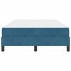 vidaXL Boxspringbed met matras Donkerblauw 120 x 220 cm Stof