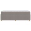vidaXL Bedframe met matras Taupe 90 x 190 cm Stof