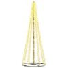vidaXL LED Kerstboom 385 cm 2460 LED's Warmwit Staal Zwart