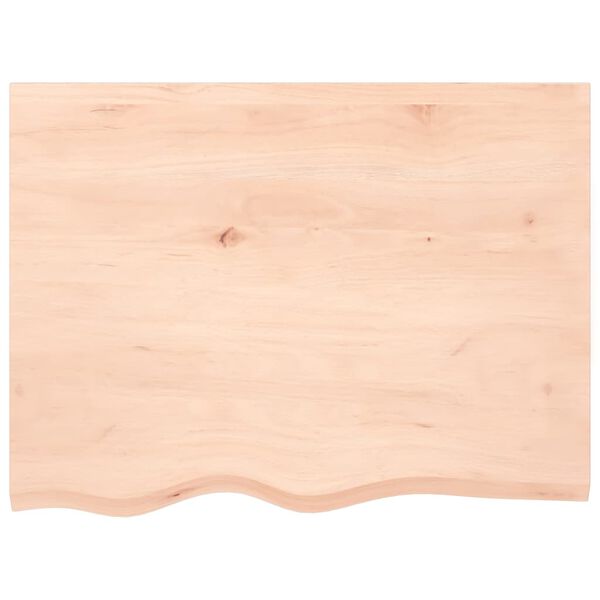 vidaXL Wandschap 80x60x(2-6) cm onbehandeld massief eikenhout