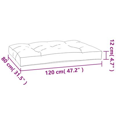 vidaXL Palletkussens 5 st stof zwart