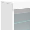 vidaXL Dressoir met LED-verlichting 181,5x37x67 cm wit