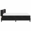 vidaXL Boxspringbed met matras Zwart 190 x 140 cm Fluweel