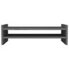 vidaXL Monitorstandaard 50x27x15 cm massief grenenhout grijs
