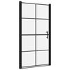 vidaXL Douchedeur 100x178 cm gehard glas zwart