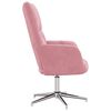 vidaXL Relaxstoel fluweel roze