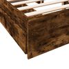 vidaXL Bedframe met lades bewerkt hout gerookt eikenkleurig 120x190 cm
