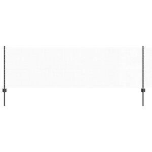 vidaXL zeshoekig gaasgek met palen 25 x 0,8 m PVC-Coated Staal Grijs