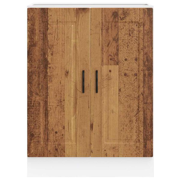 vidaXL Onderkast "Porto" bewerkt hout oud houtkleurig