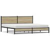 vidaXL Bedframe zonder matras metaal sonoma eikenkleurig 193x203 cm