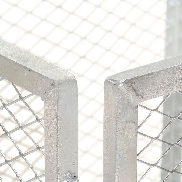 vidaXL Compostbak 100x100x77 cm gegalvaniseerd staal