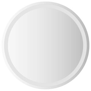vidaXL LED Badkamer Spiegel Transparant &Oslash; 60 cm gehard glas