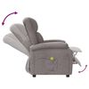 vidaXL Massagestoel stof taupe