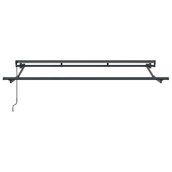 vidaXL Handmatig uitschuifbare luifel Geel, Oranje en Wit 3,5 x 2 m