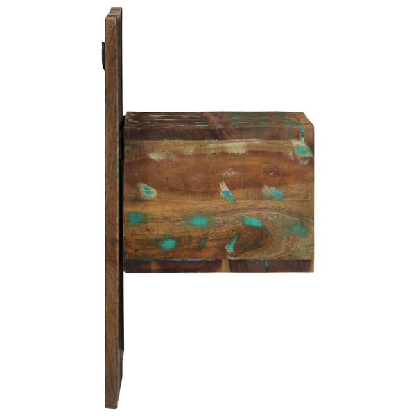 vidaXL Nachtkastje 50x27x50 cm massief gerecycled hout meerkleurig