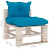 vidaXL 6-delige Loungeset met kussens pallet grenenhout