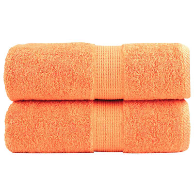 vidaXL Gastendoekjes SOLUND 2 st 600 g/m² 30x30 cm oranje