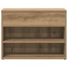vidaXL Schoenenbankje 60x30x45 cm bewerkt hout artisanaal eikenkleur