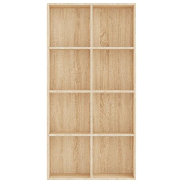 vidaXL Boekenkast/dressoir 66x30x130 cm bewerkt hout sonoma eikenkleur