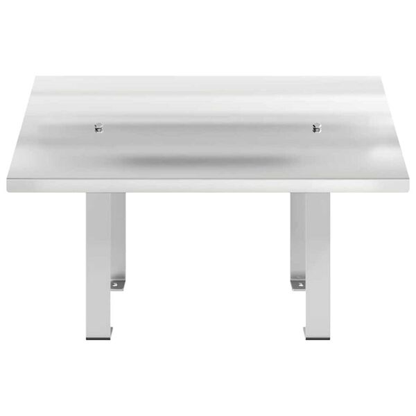 vidaXL Rookkap Zilver 50 x 50 x 37 cm Roestvrij staal