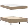 vidaXL Bedframe met matras Cappuccino 140 x 190 cm Stof