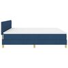 vidaXL Boxspringbed met matras met matras Blauw 200 x 200 cm Stof