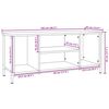 vidaXL Tv-meubel 102x35x45 cm bewerkt hout grijs sonoma eikenkleurig