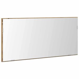 vidaXL Spiegel met LED-striplichten artisanaal eikenkleurig 80 x 37 cm
