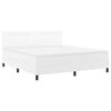 vidaXL Boxspringbed met matras Wit 180 x 200 cm Kunstleer