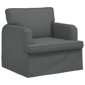 vidaXL Bank Donkergrijs 84 x 80 x 85 cm Stof