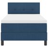 vidaXL Boxspring bed met matras met LED Blauw 90 x 190 cm Stof