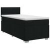 vidaXL Boxspringbed met matras met hoofdeinde Zwart 90 x 200 cm Stof