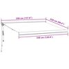 vidaXL Luifel automatisch uittrekbaar 350x250 cm bordeauxrood