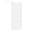 vidaXL Schuifdeur 93 x 202 cm Bewerkt hout Wit