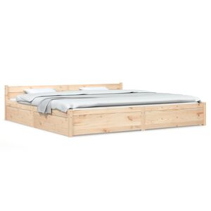 vidaXL Bedframe met lades 200x200 cm