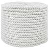 vidaXL Katoenen Touw 12 mm 250 m Wit 100% Katoen