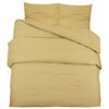 vidaXL Dekbedovertrekset lichtgewicht 135x200 cm microvezel taupe