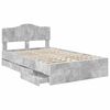 vidaXL Bedframe met lade Beton Grijs 120 x 190 cm Ingenieurshout