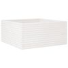 vidaXL Plantenbak 100x100x46 cm massief grenenhout wit