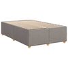 vidaXL Boxspring met matras stof taupe 120x200 cm